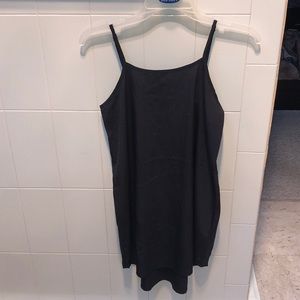 Black shift dress